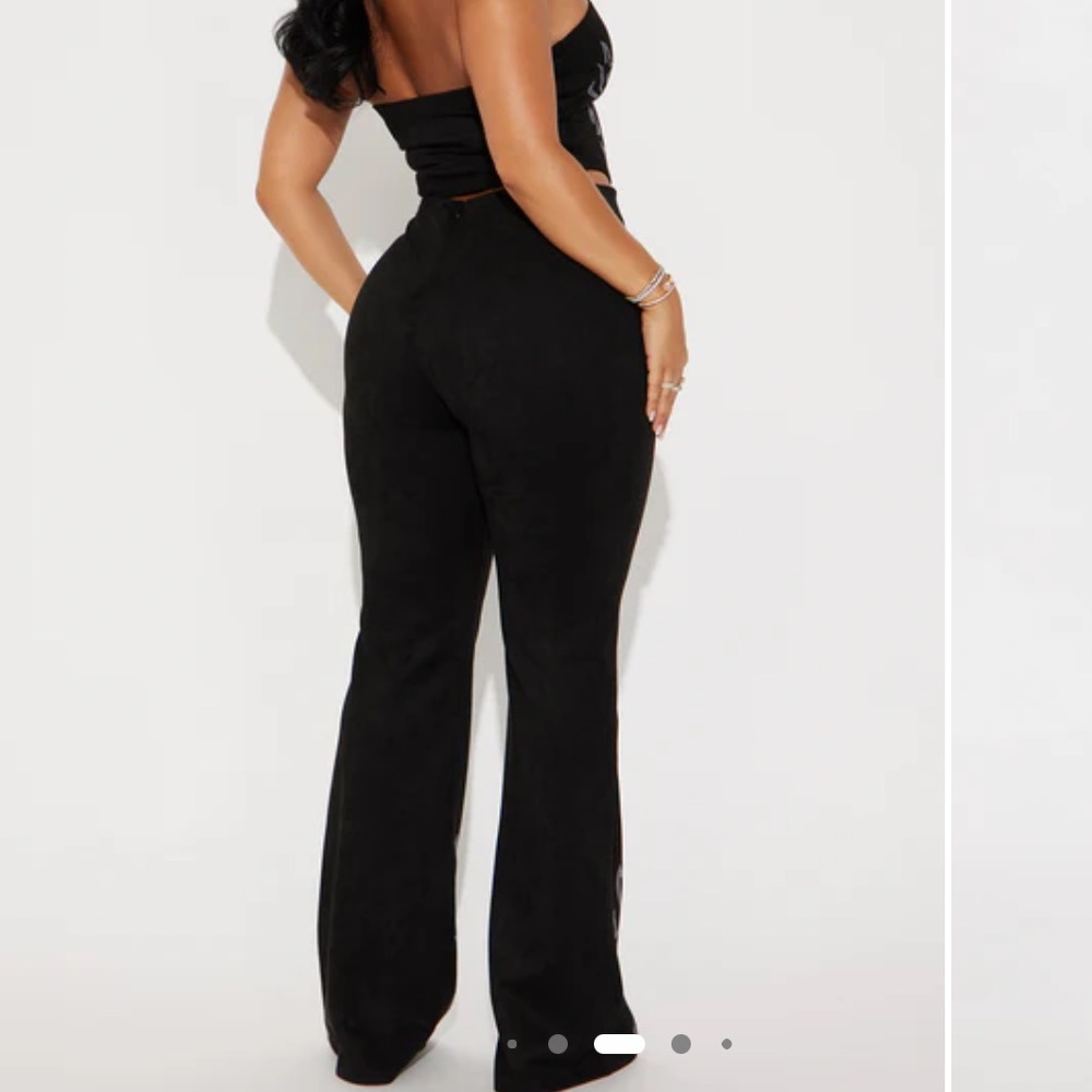 Fashion Nova Black and Gray Wide Leg Jumpsuit - Picture 2 of 2